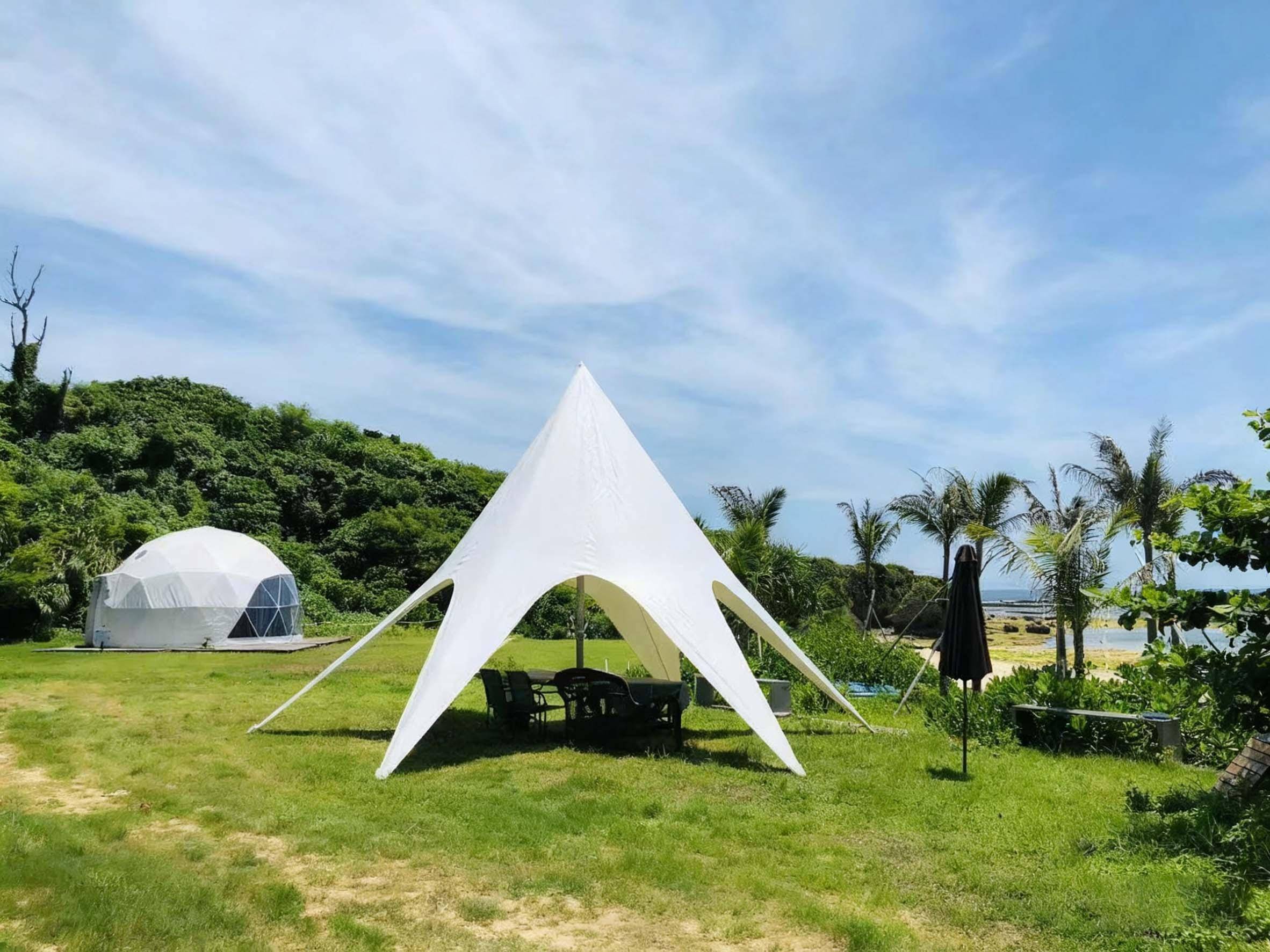 构房屋沙漠钟形特色帐篷定制品质可靠服务贴心不朽情缘沙漠营地帐篷优选佛山好来居金属结(图3)